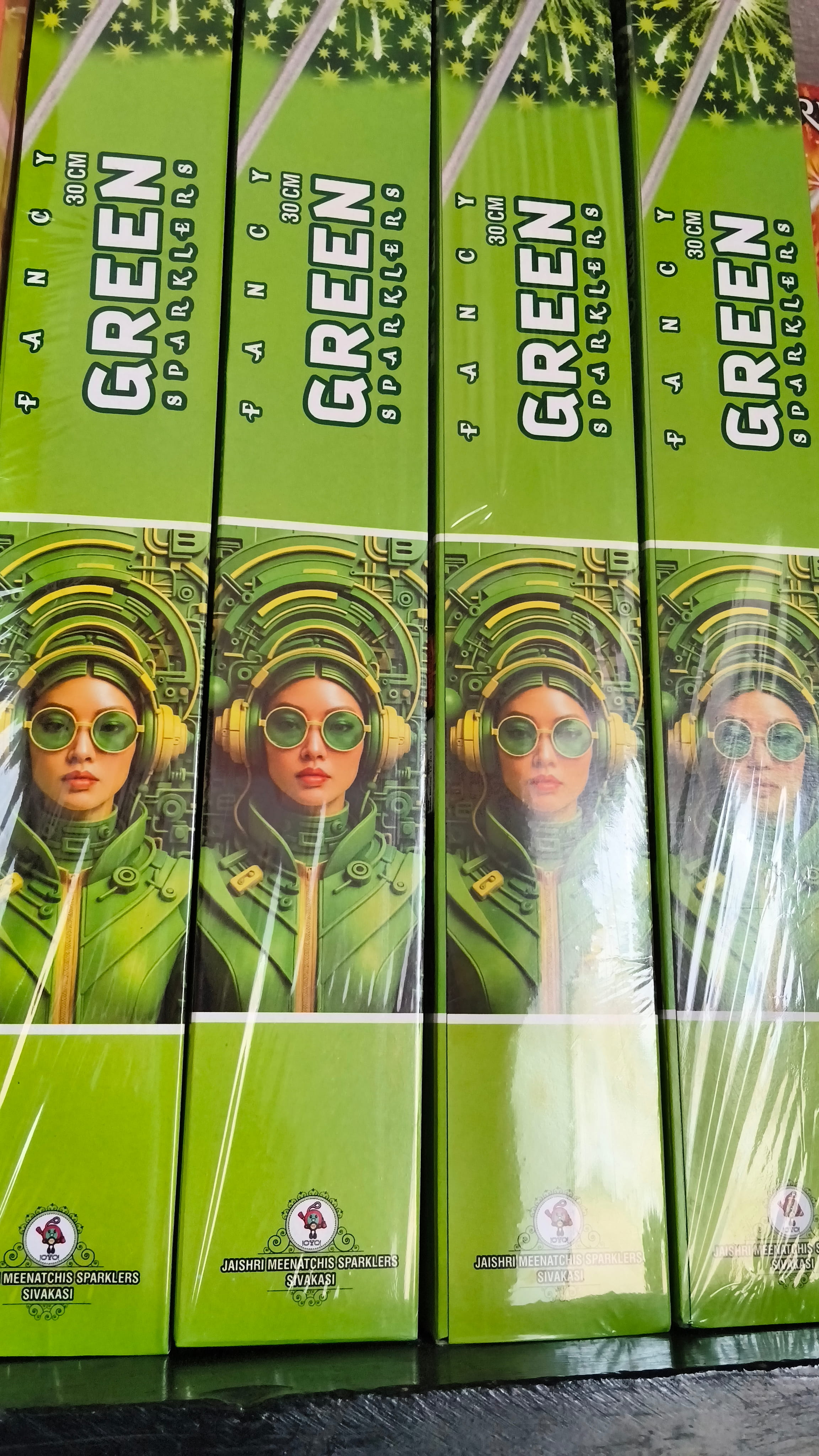30 CM GREEN SAPARKLERS